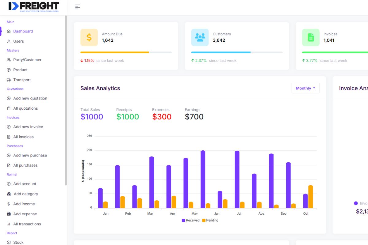 FreightFlow Features